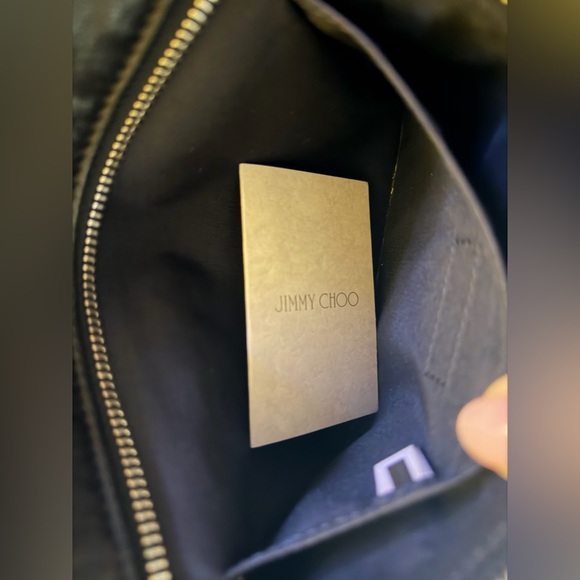 Jimmy Choo Black and Silver Star-Studded Clutch - Picture 3 of 3